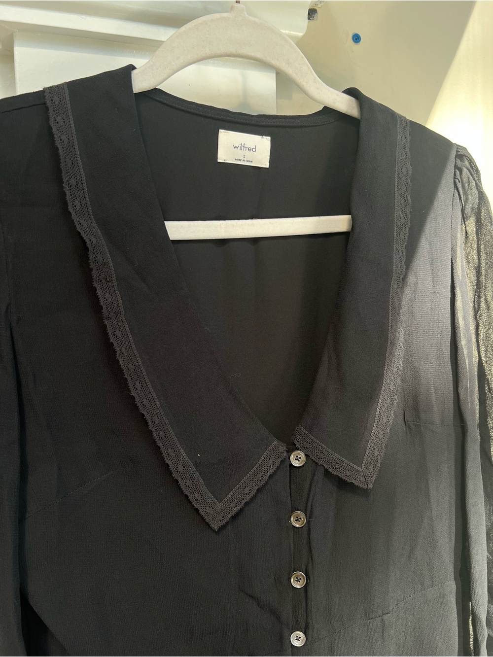 Aritzia Wilfred Collar Dress - Picture 5 of 6